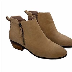Vince Camuto Tan Sued Booties